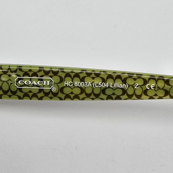 Coach HC8003A L504 Lillian 5031/13 Tortoise Sunglasses Frame w/ Case 59-18-135 - Picture 9 of 16